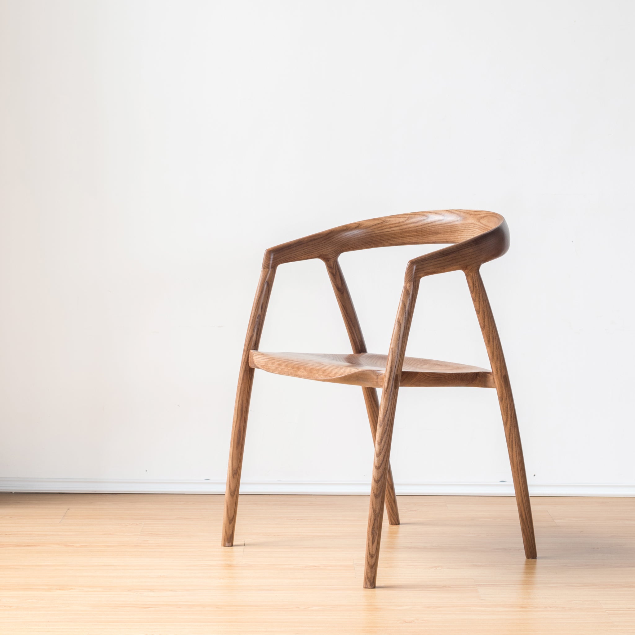 Adeline Dining Chair with Arms, Walnut