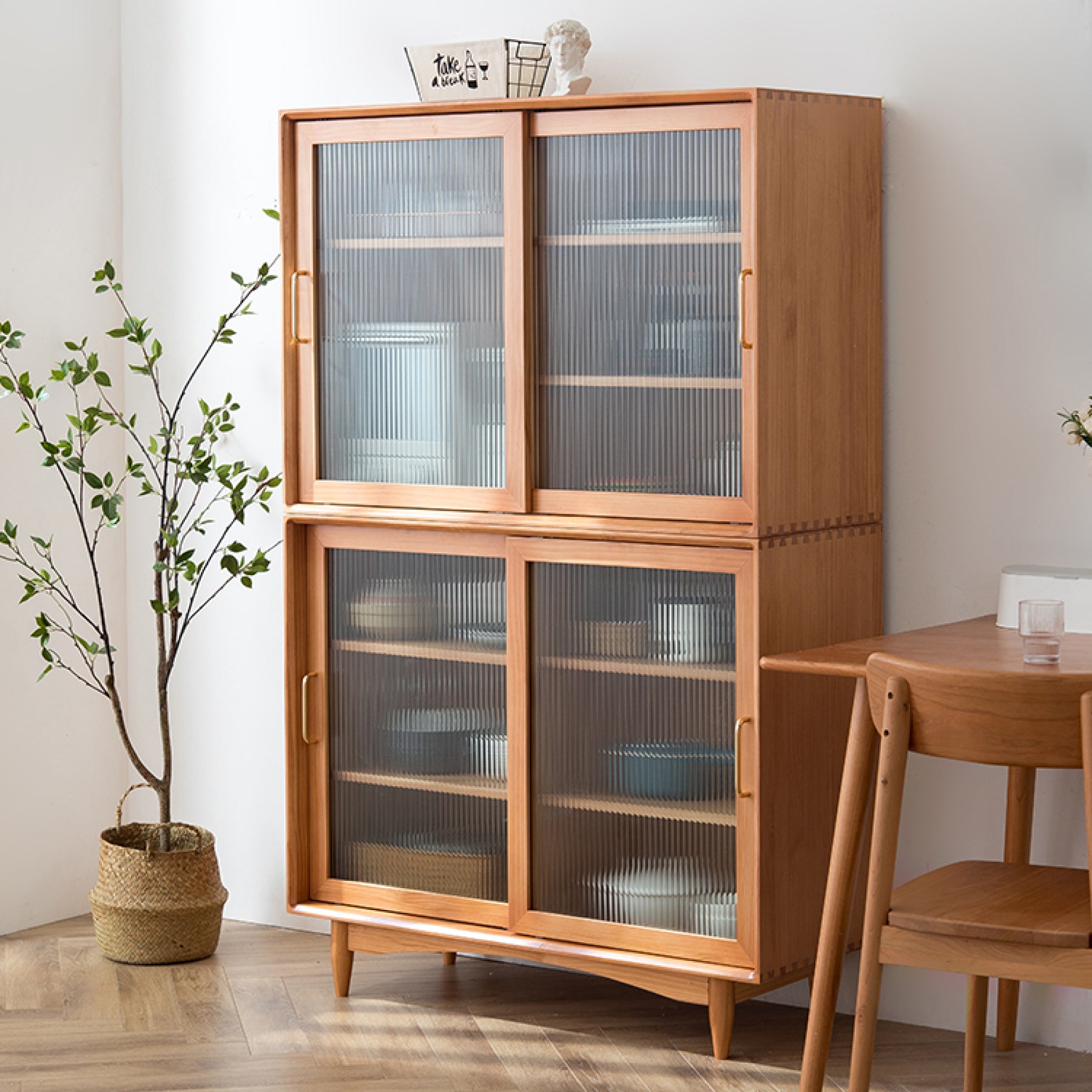 Tom Pine Wood Kitchen Storage Cabinet IV
