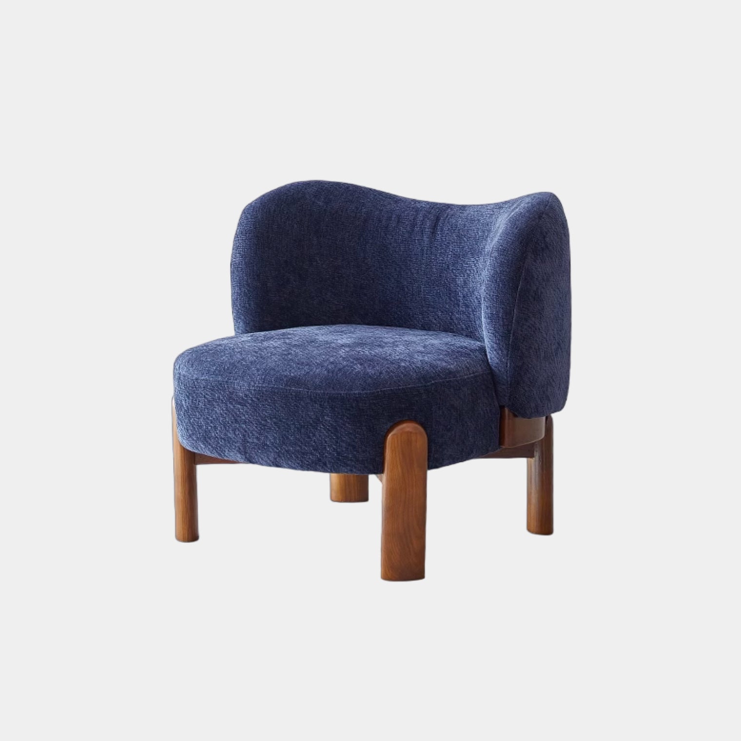 Simon Lounge Chair, Dark Blue
