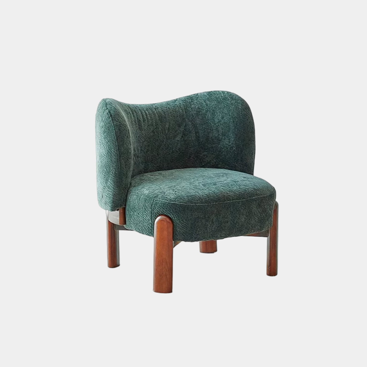 Simon Lounge Chair, Dark Green