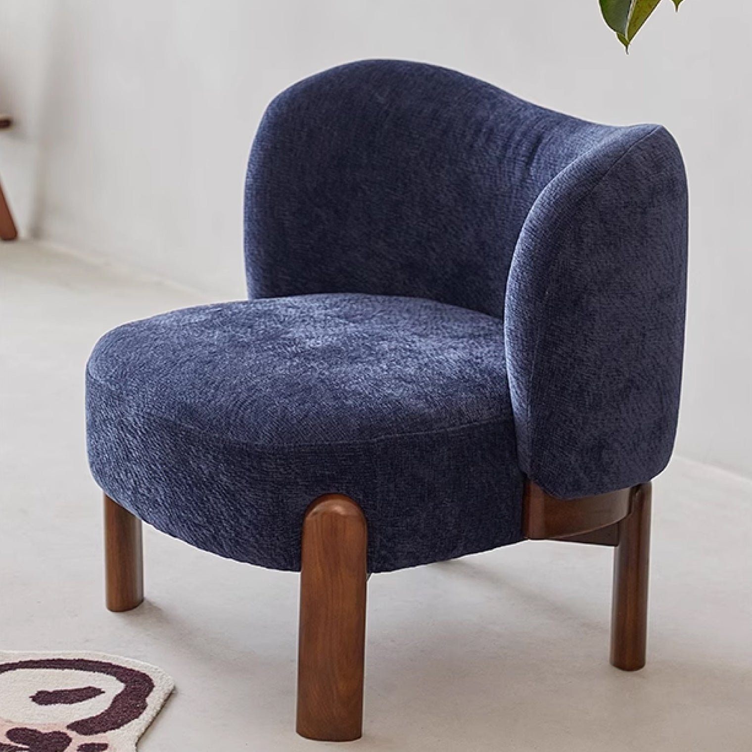 Simon Lounge Chair, Dark Blue