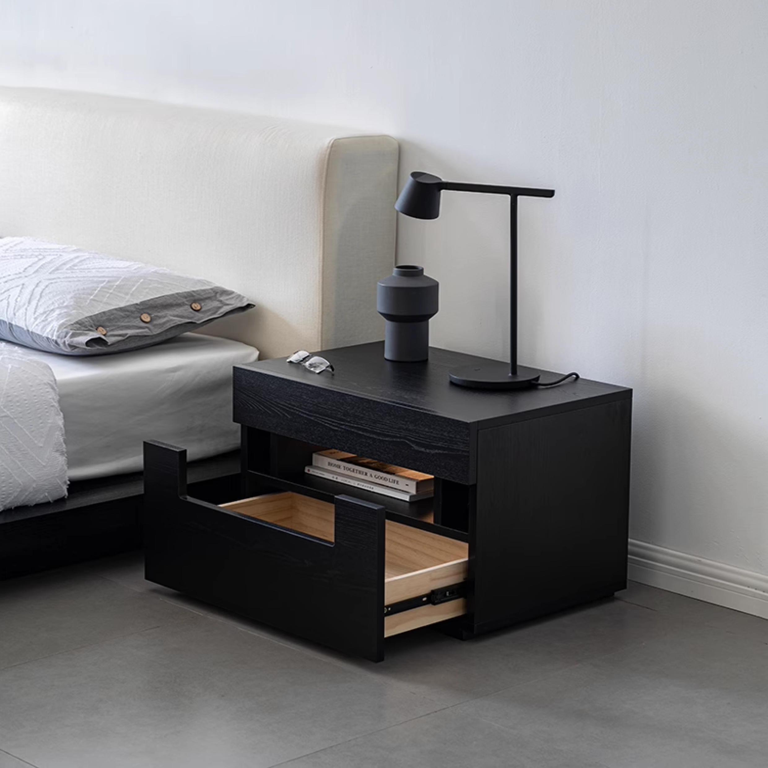 Roccan Bedside Table
