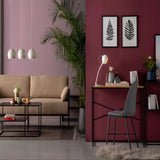 Lumo Grey Dining Chair with Black Leg (Set of 2)