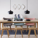 Lumo Grey Dining Chair with Cocoa Leg (Set of 2)