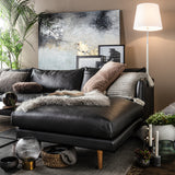 Nord 3 Seater Left Chaise Sofa with Aniline Leather