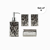 Luxe Gold & Silver Bathroom Utilities Set