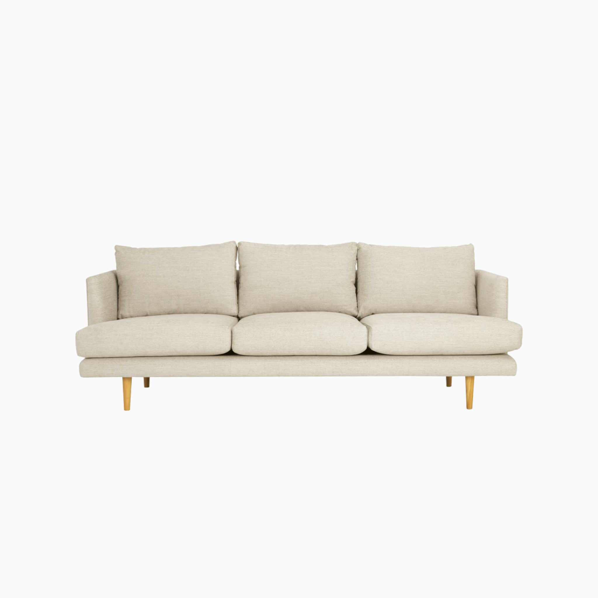 Nord Dowlas Fabric 3 Seater Sofa