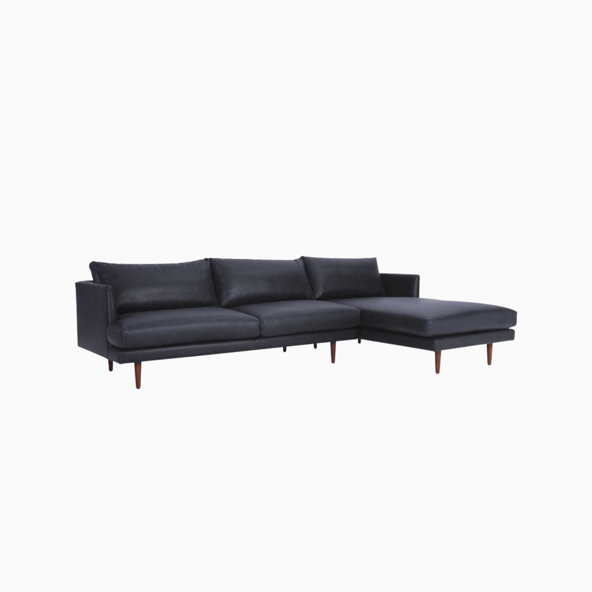 Nord 3 Seater Left Chaise Sofa with Aniline Leather