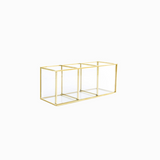 Gold Makeup Brush Skincare Holder
