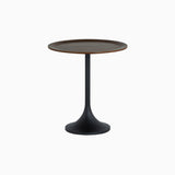 Nord Round Coffee Table with Walnut Veneer