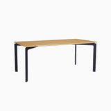 Nord Oak Dining Table with Black leg
