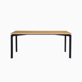 Nord Oak Dining Table with Black leg