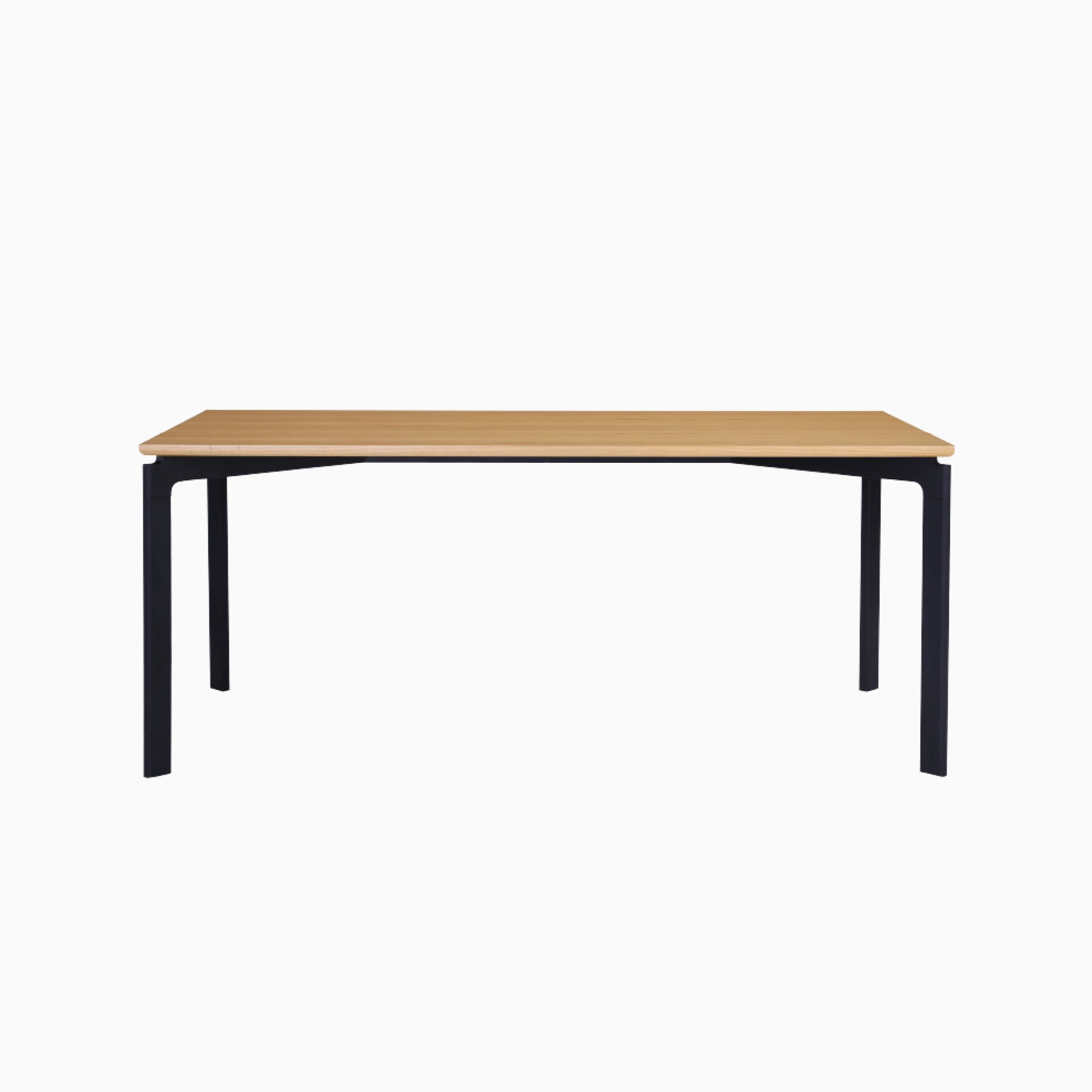 Nord Oak Dining Table with Black leg