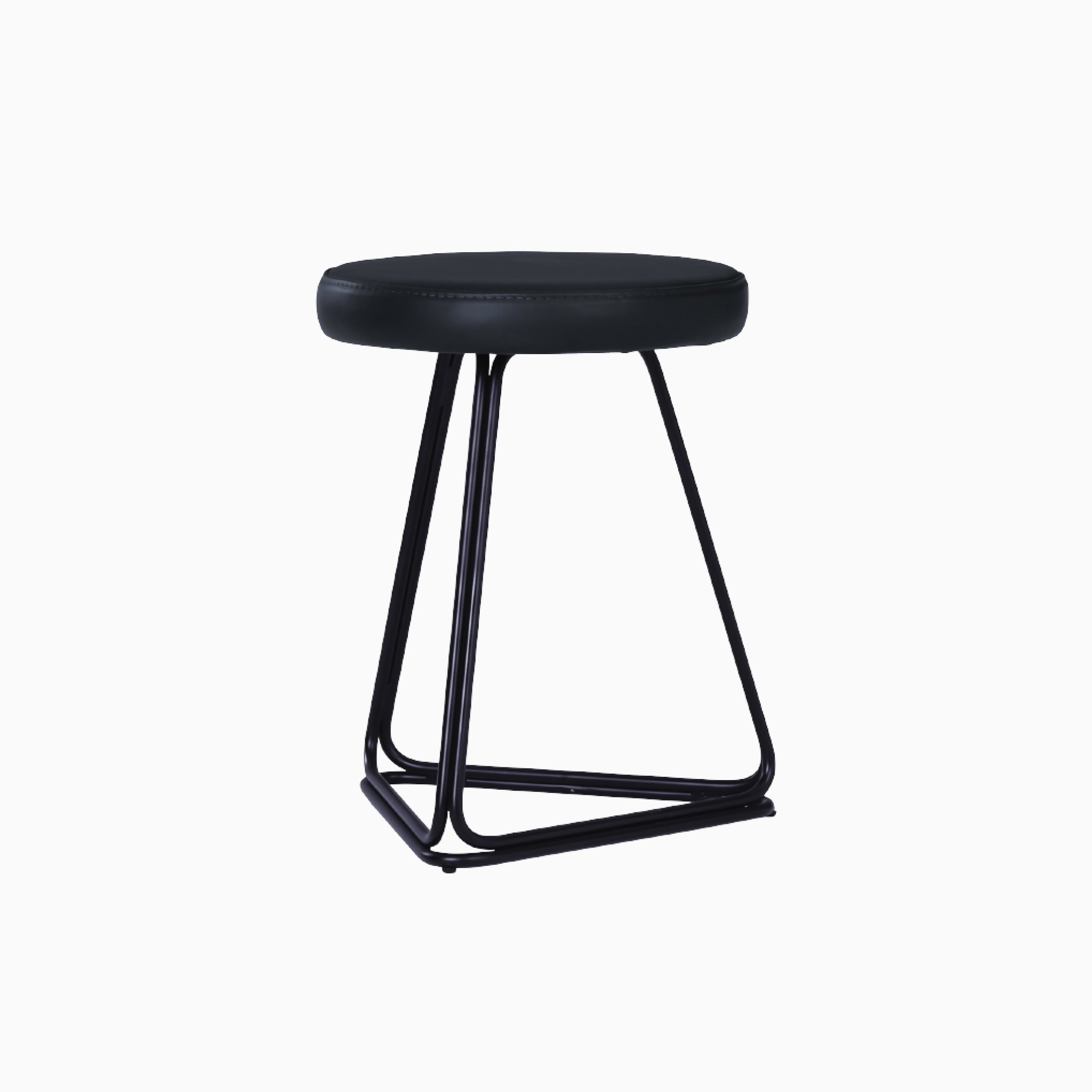 Nord Brown Aniline Leather Stool