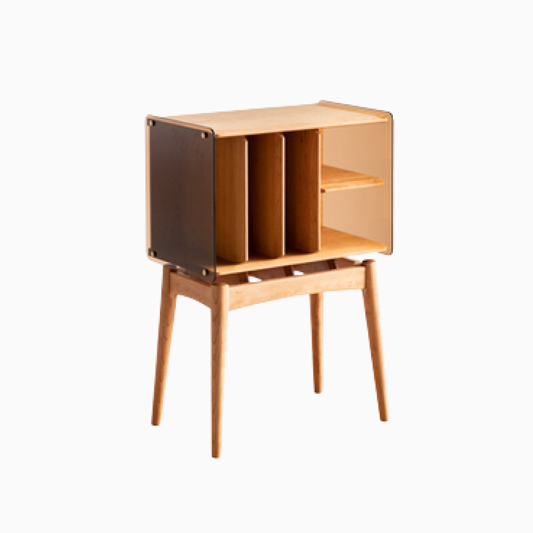 Alana Solid Wood Open Shelves Storage
