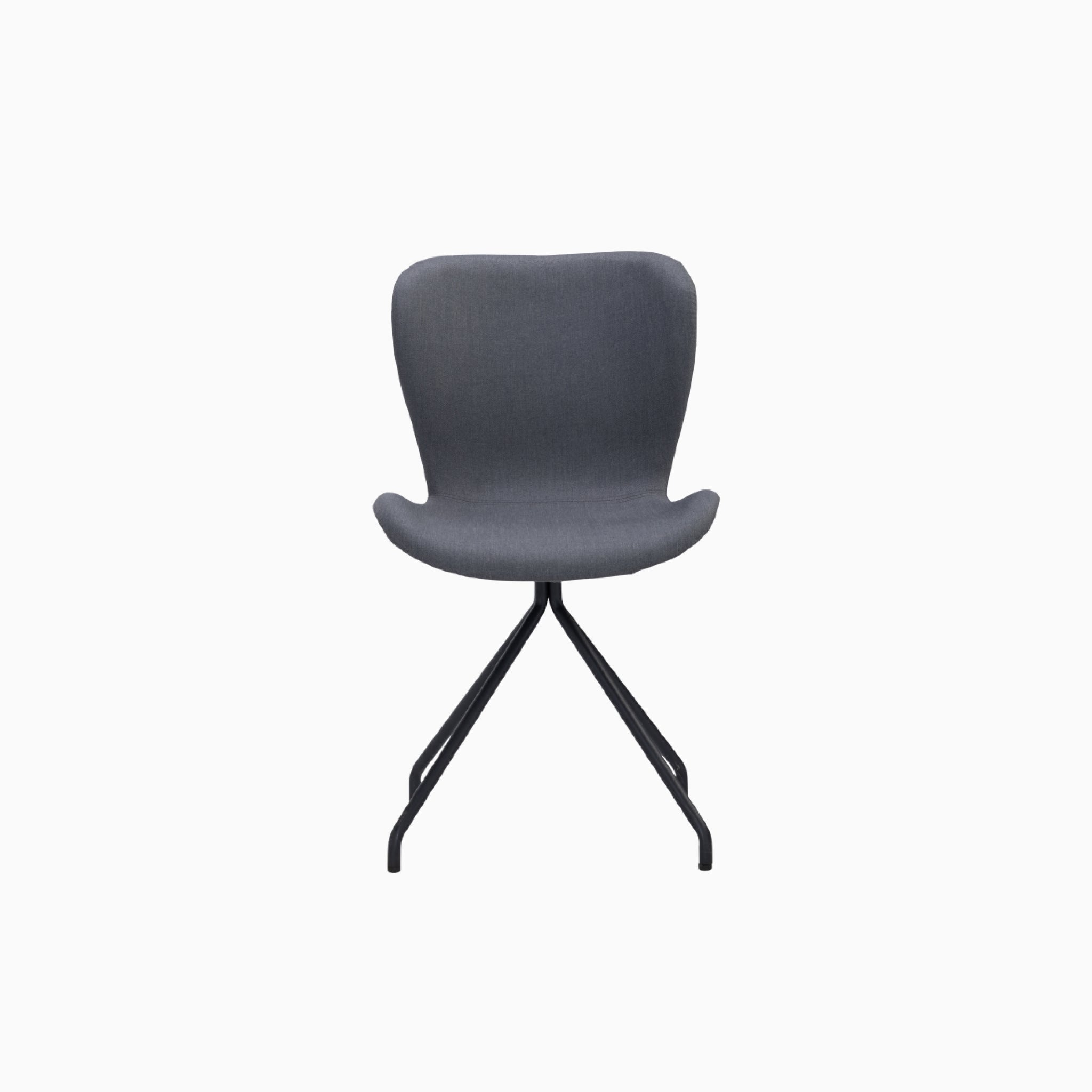Lumo Sand Dining Chair with Black Leg