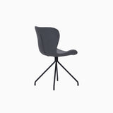 Lumo Sand Dining Chair with Black Leg