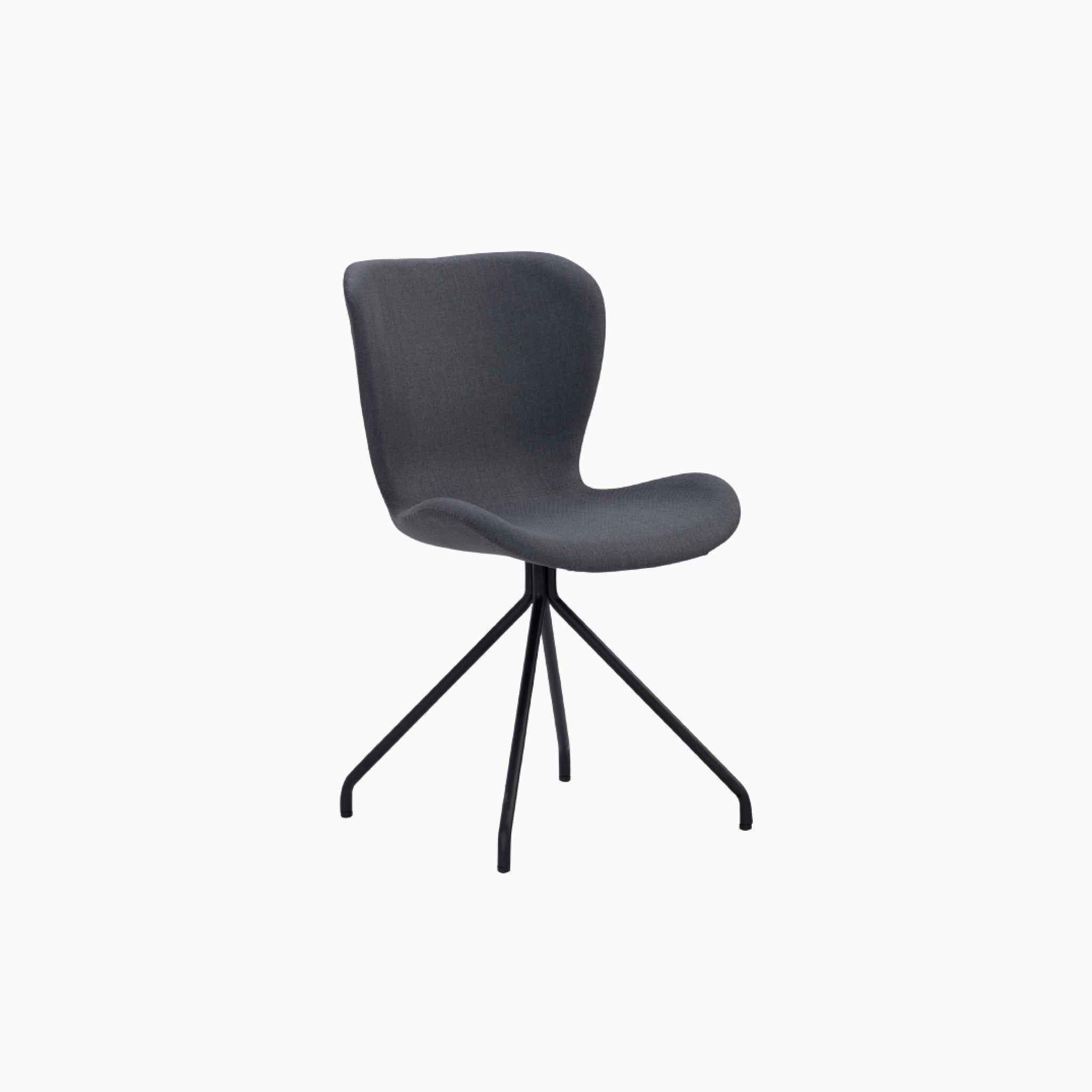 Lumo Sand Dining Chair with Black Leg