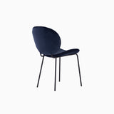 Lumo Grey Dining Chair with Black Leg (Set of 2)