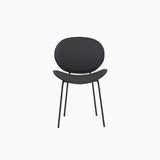 Lumo Grey Dining Chair with Black Leg (Set of 2)
