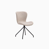 Lumo Sand Dining Chair with Black Leg