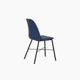 Lumo Yellow Dining Chair with Black Leg (Set of 2)