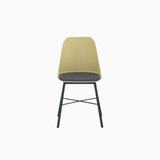 Lumo White Dining Chair with Black Leg (Set of 2)