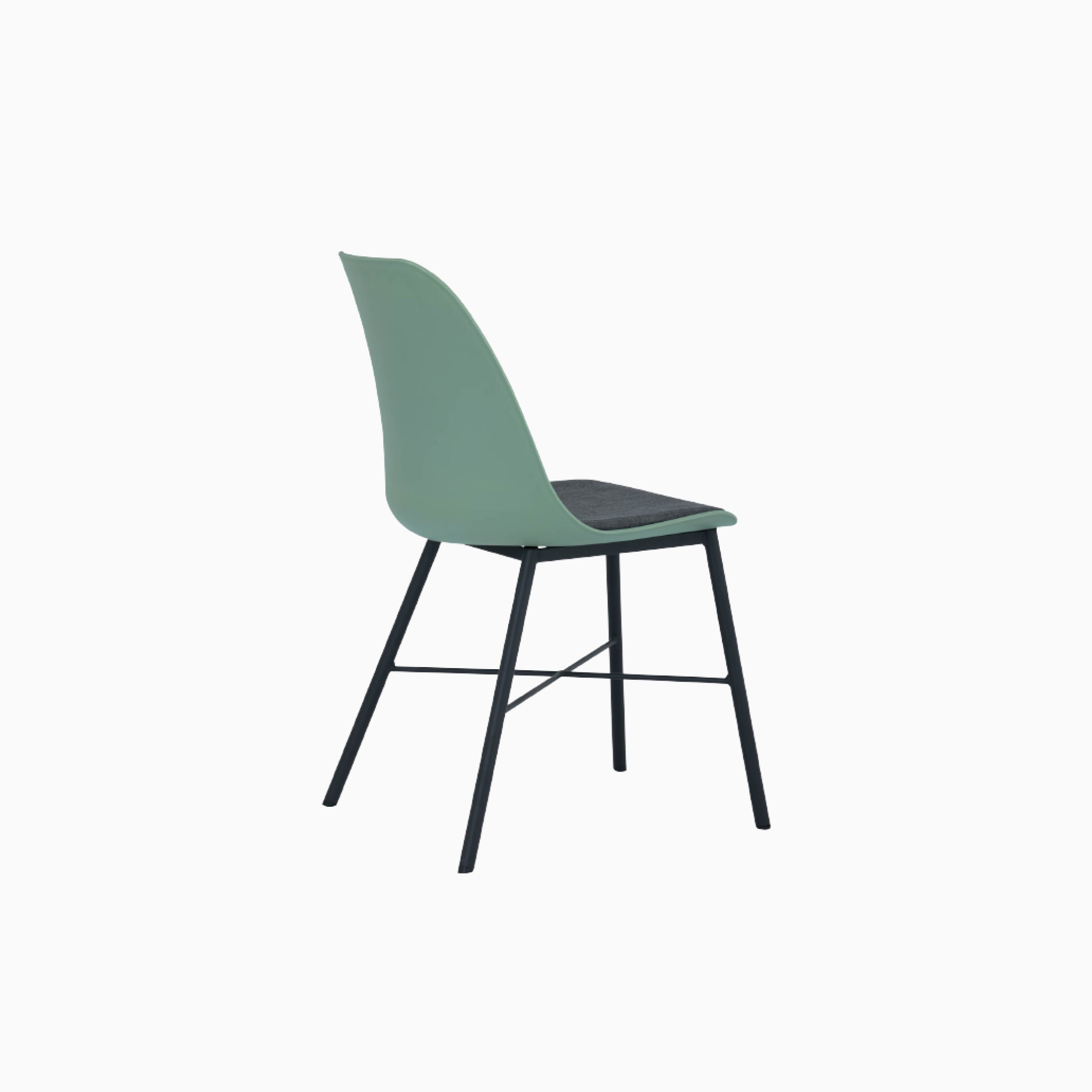 Lumo Green Dining Chair with Black Leg (Set of 2)