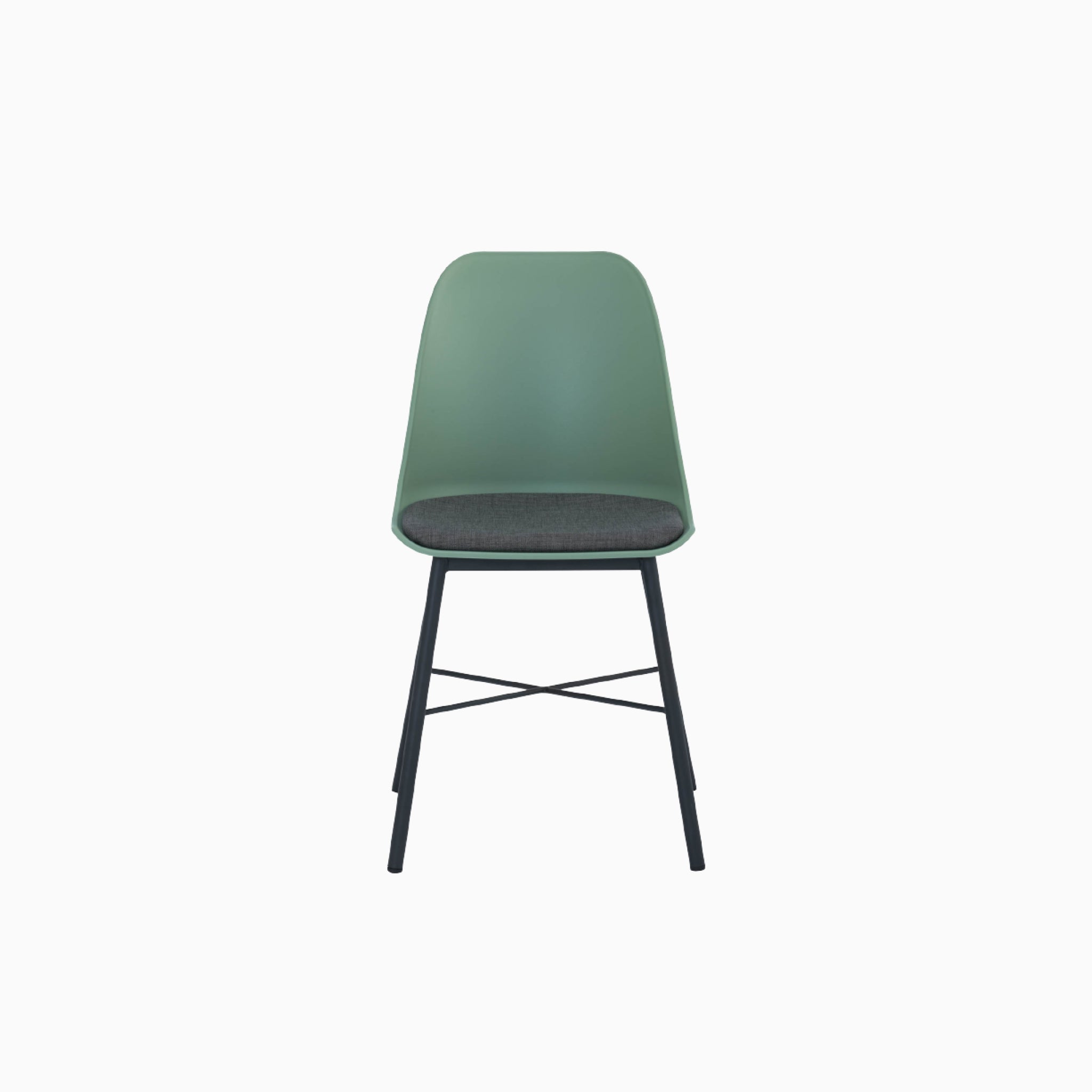 Lumo Yellow Dining Chair with Black Leg (Set of 2)