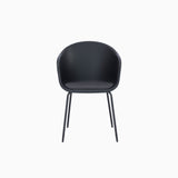 Lumo White Dining Chair with Black Leg (Set of 2)