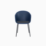 Lumo White Dining Chair with Black Leg (Set of 2)