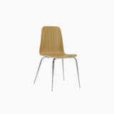 Lumo Oak Dining Chair with Chrome Leg (Set of 2)