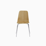 Lumo Oak Dining Chair with Chrome Leg (Set of 2)