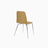 Lumo Oak Dining Chair with Chrome Leg (Set of 2)