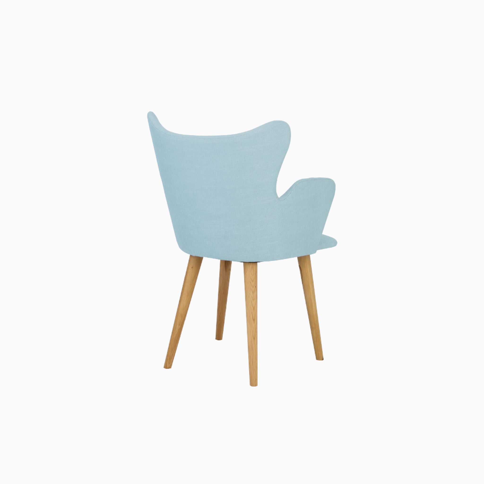 Lumo Aquamarine Dining Chair with Oak Leg (Set of 2)