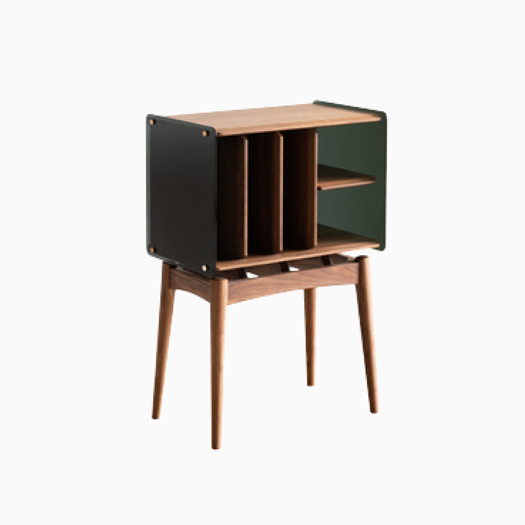 Alana Solid Wood Open Shelves Storage