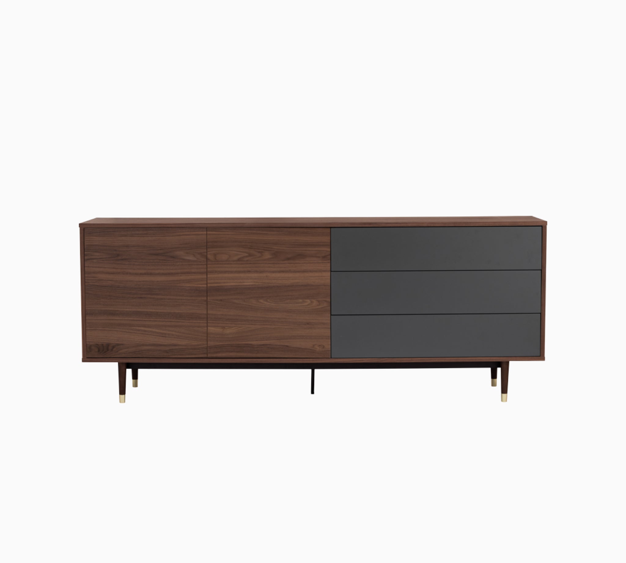 Lumo 2M Walnut 5 Doors Sideboard
