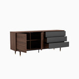 Lumo 2M Walnut 5 Doors Sideboard