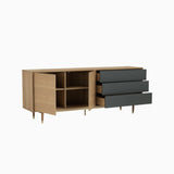Lumo 2M Walnut 5 Doors Sideboard