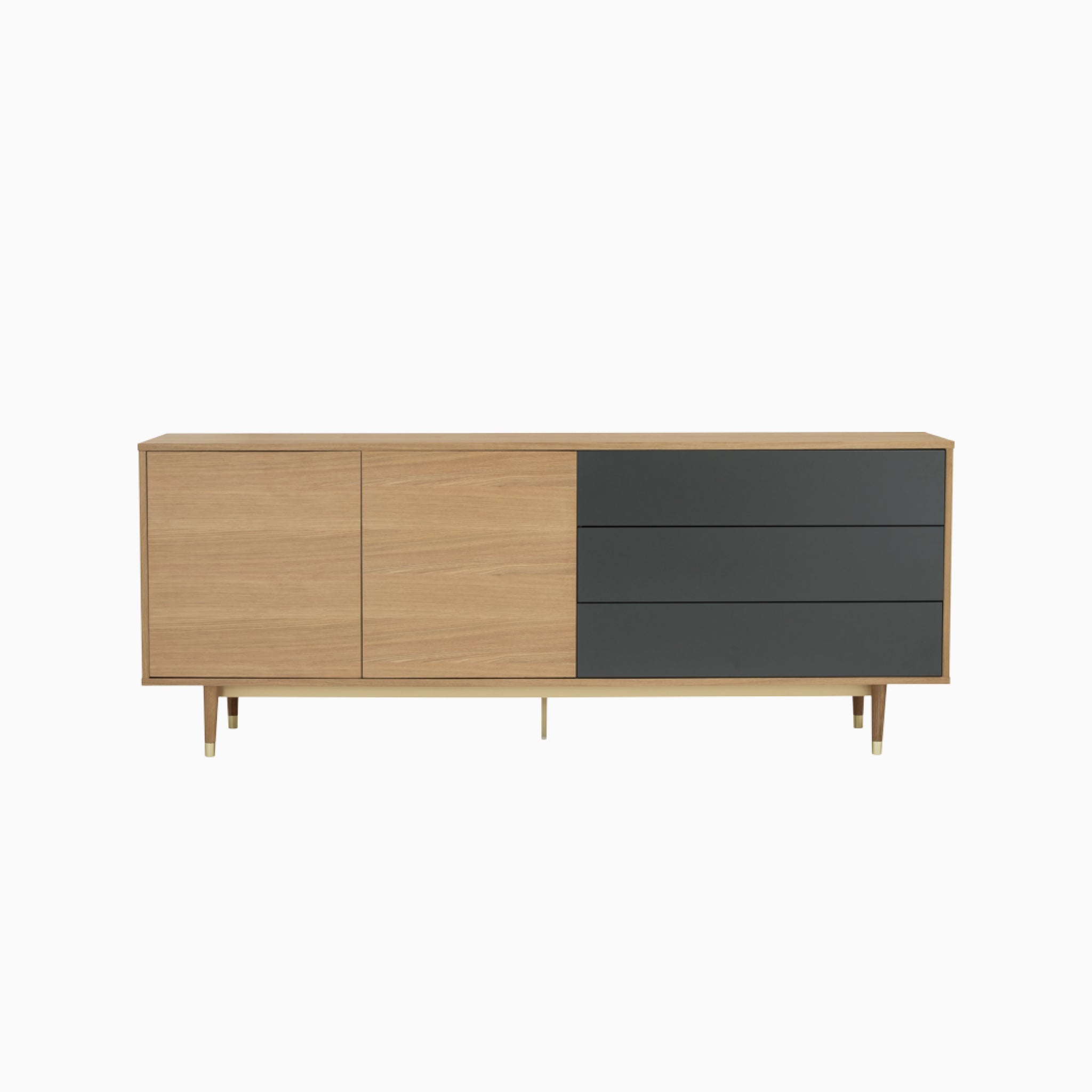 Lumo 2M Oak 5 Doors Sideboard