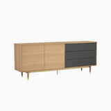 Lumo 2M Walnut 5 Doors Sideboard