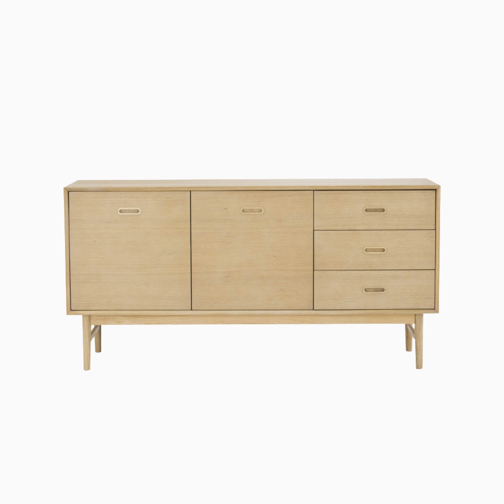 Lumo 1.6M Oak 5 Doors Sideboard