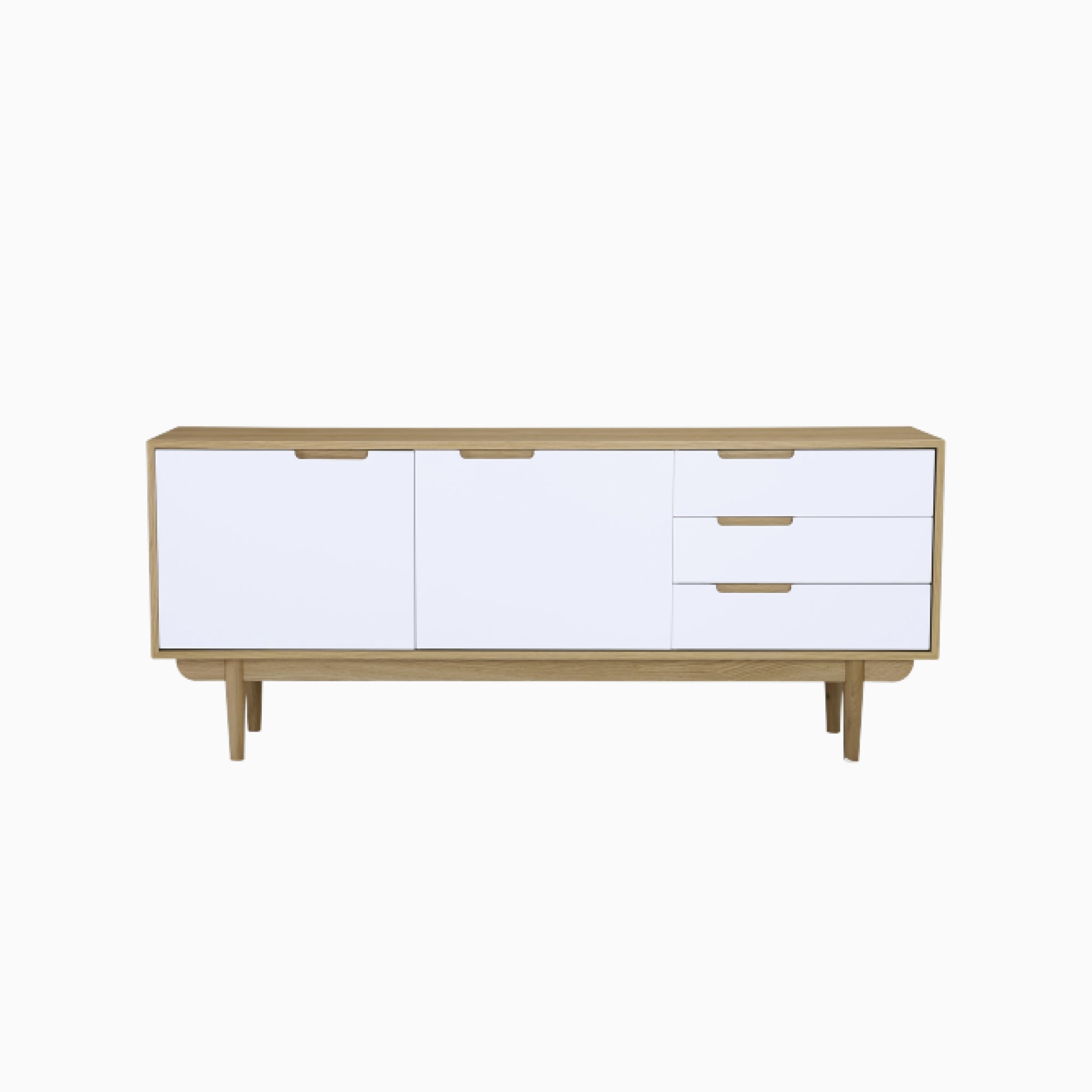 Lumo 1.8M White 5 Doors Sideboard