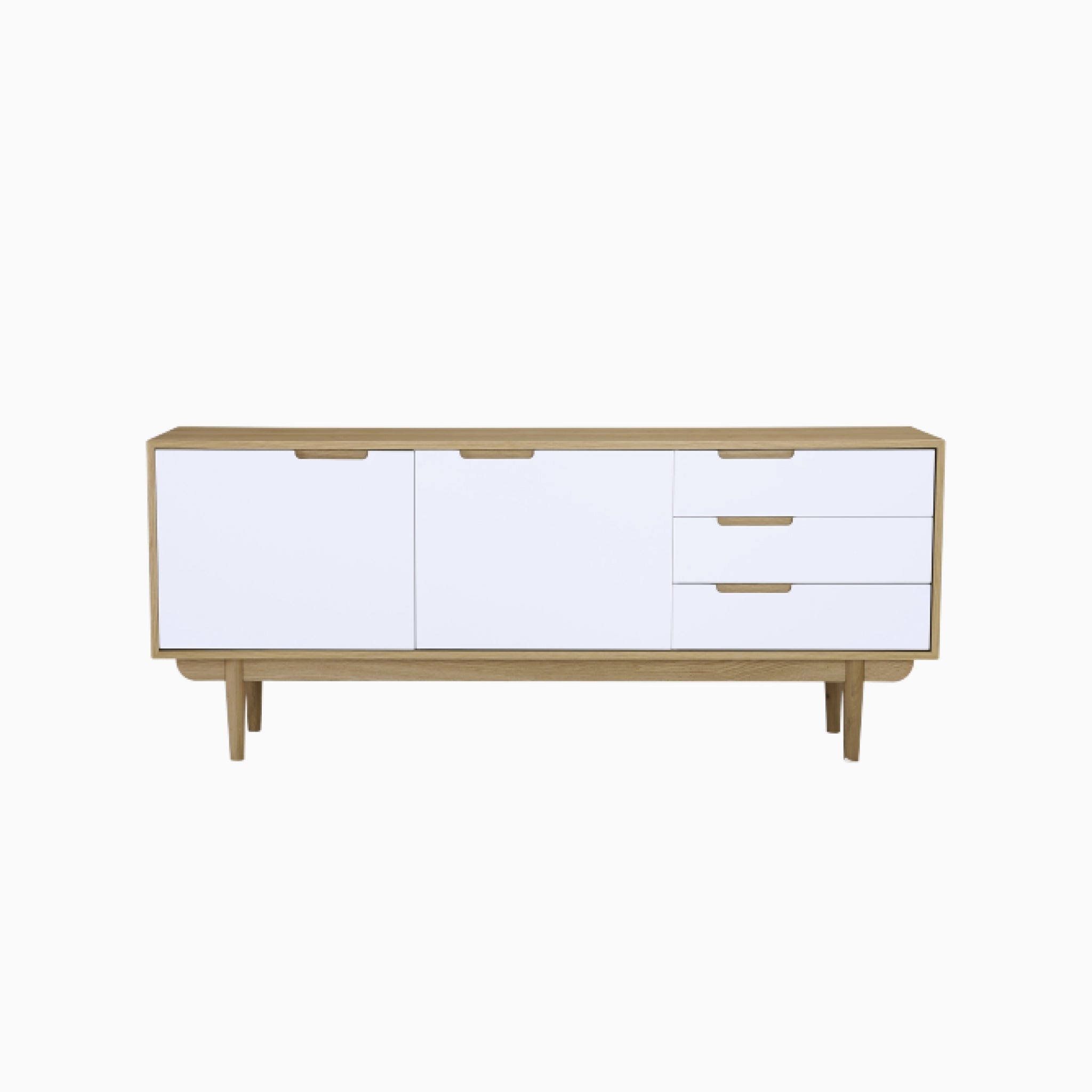 Lumo 1.8M Grey 5 Doors Sideboard