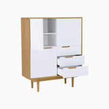 Lumo 1.35M Grey 6 Doors Sideboard