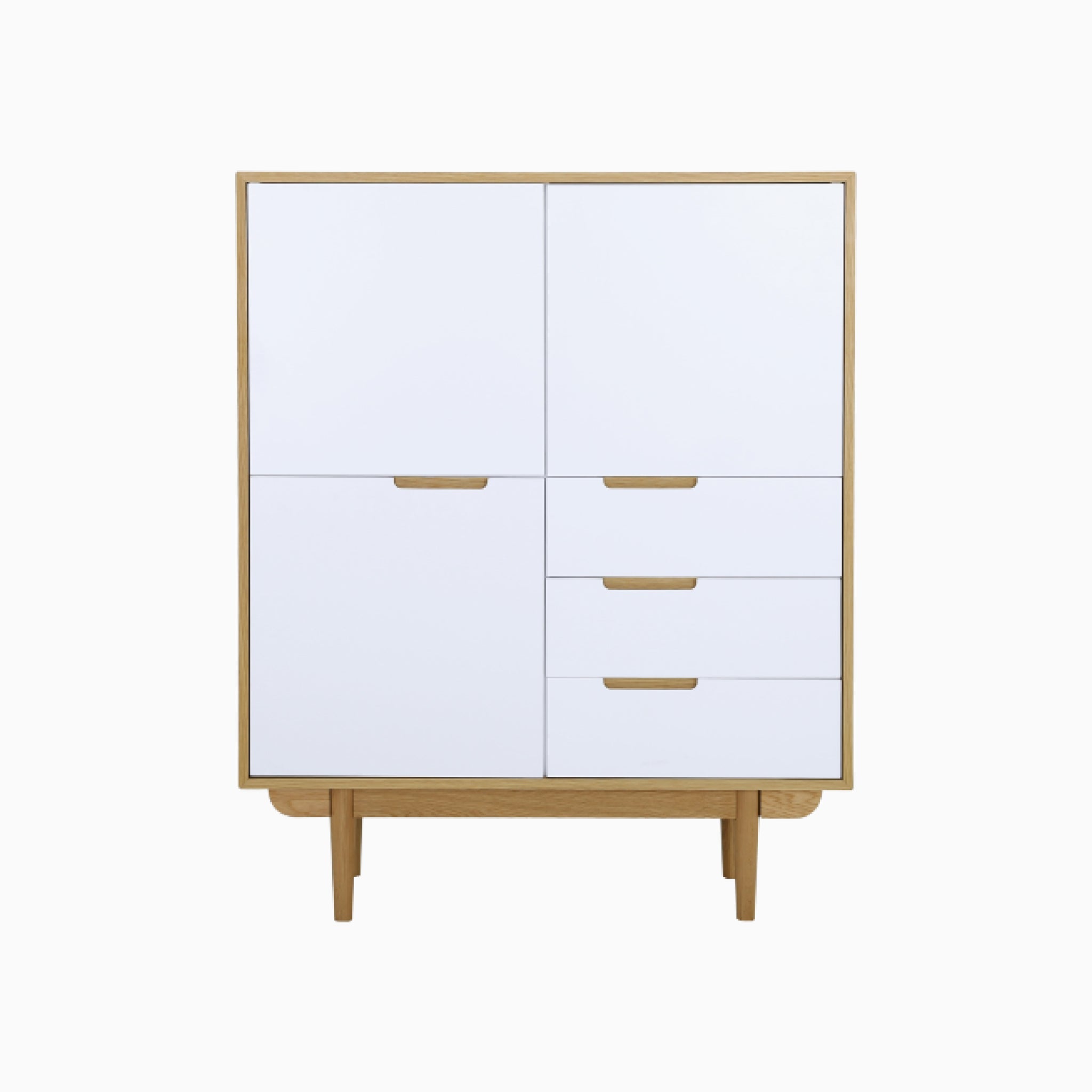 Lumo 1.35M Grey 6 Doors Sideboard