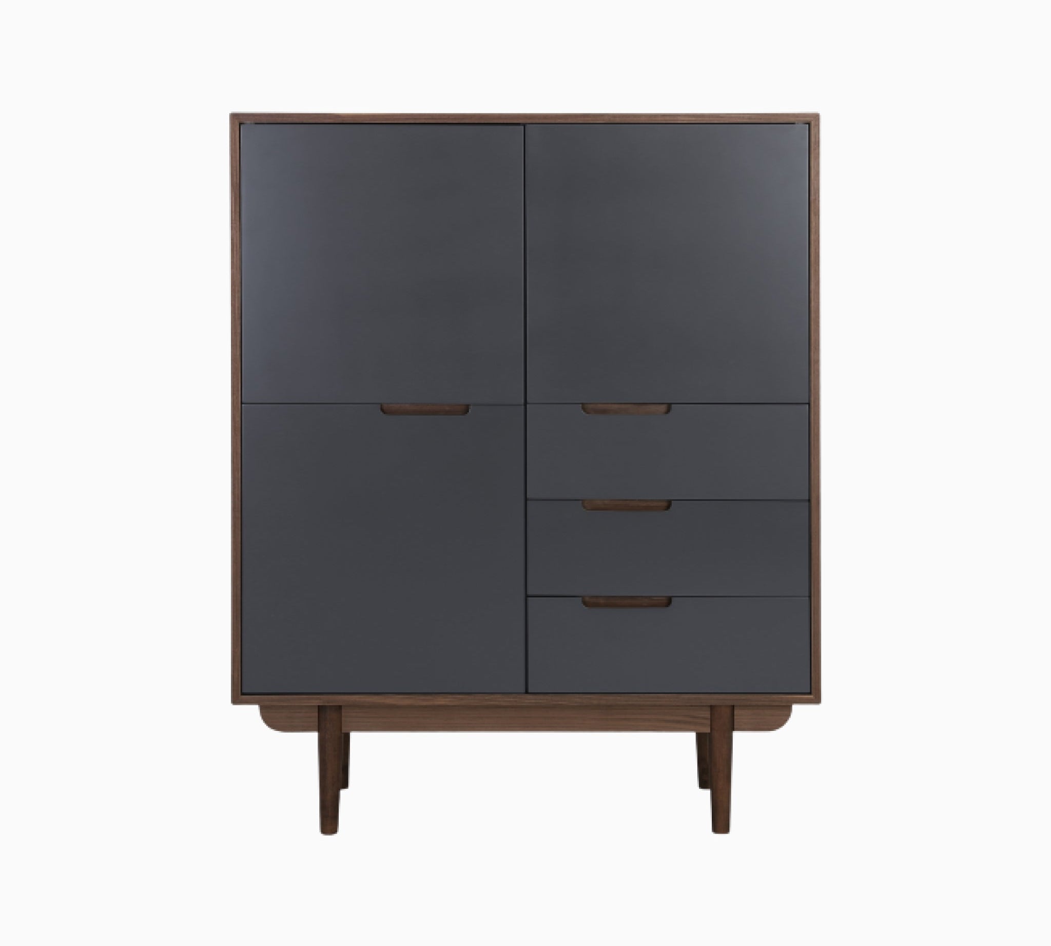 Lumo 1.35M Grey 6 Doors Sideboard