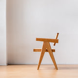 Adeline Solid Wood Rattan Armchair