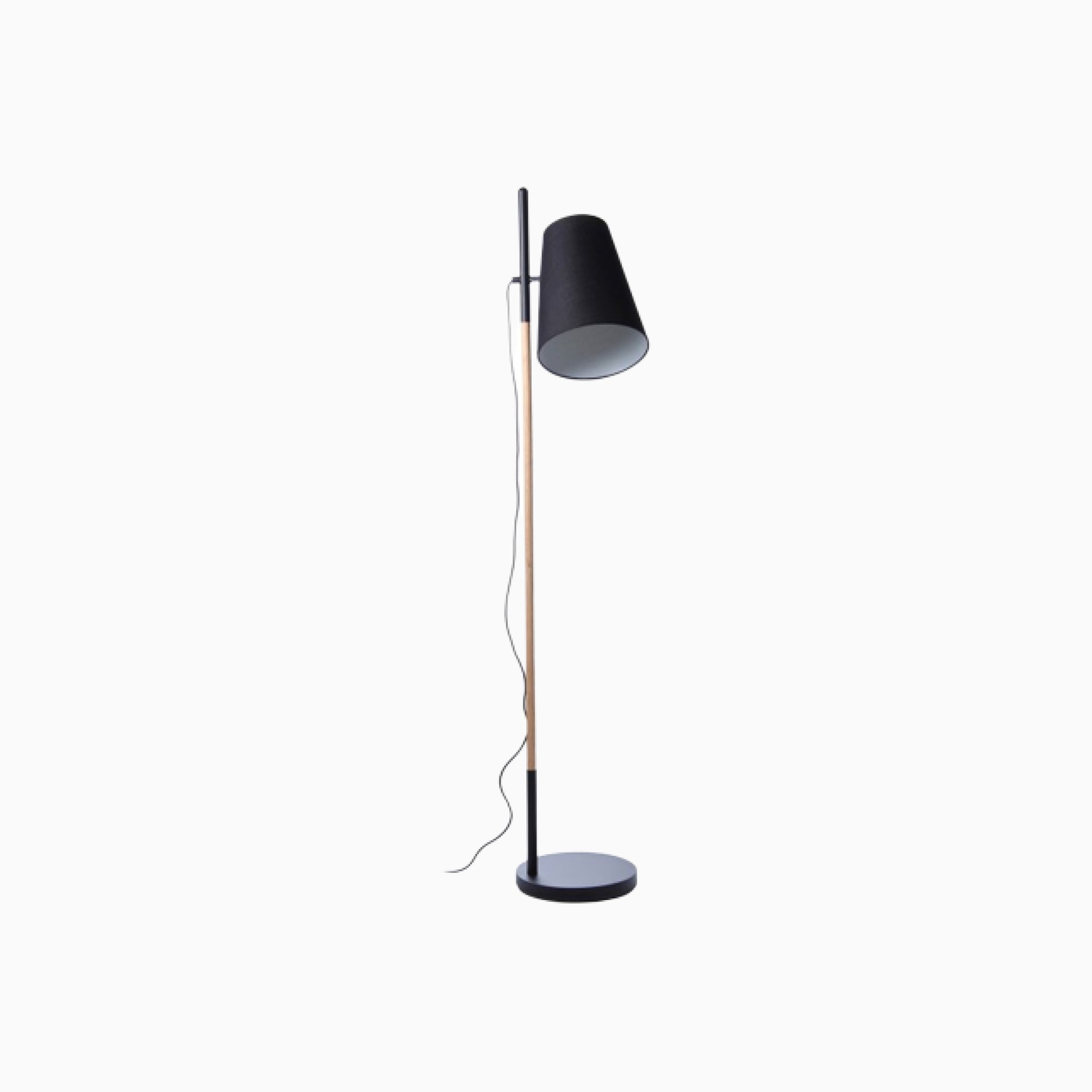 Luka Black/White Floor Lamp