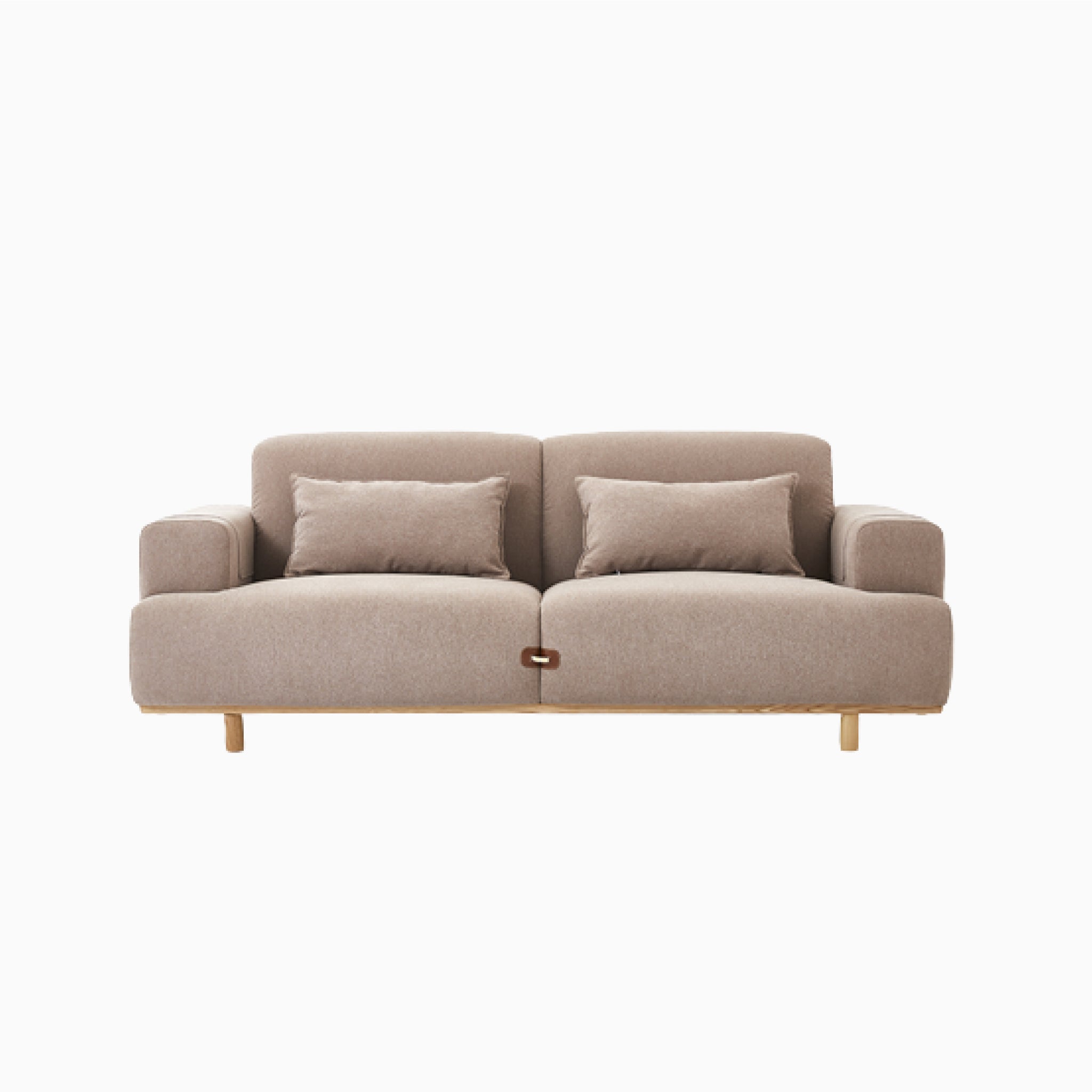 Adeline Two Seater Sofa, Linen, Beige